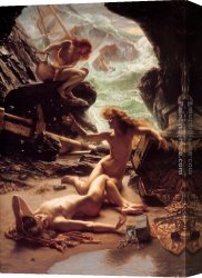 Storm Canvas Paintings - The Cave of the Storm Nymphs by Edward John Poynter