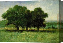 Landscape Canvas Paintings - Landscape by Edward Mitchell Bannister