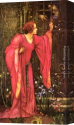 Stone Canvas Paintings - Stone Walls Do Not A Prison Make, Nor Iron Bars A Cage by Edward Reginald Frampton