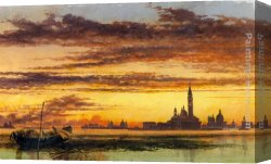 Maggiore Canvas Paintings - San Giorgio Maggiore, Venice by Edward William Cooke