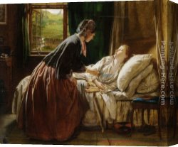 The Discovery of Moses Canvas Paintings - The Discovery by Edwin Thomas Roberts