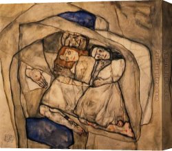 Conversion Canvas Paintings - Conversion by Egon Schiele
