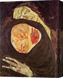 Dead Canvas Paintings - Dead Mother by Egon Schiele