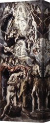 Greco Canvas Paintings - Baptism of Christ by El Greco