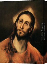 Greco Canvas Paintings - Christ by El Greco