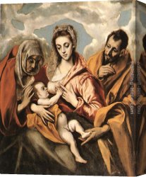 Family Canvas Paintings - Holy Family by El Greco
