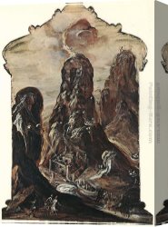 Greco Canvas Paintings - Mount Sinai by El Greco