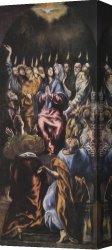 Greco Canvas Paintings - Pentecost by El Greco