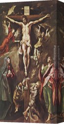 Greco Canvas Paintings - The Crucifixion by El Greco