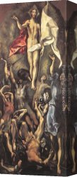 Greco Canvas Paintings - The Resurrection by El Greco