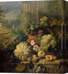 Painted Canvas Paintings - Fruit Painted from Nature by Eloise Harriet Stannard