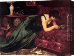 Letter Canvas Paintings - The Love Letter by Emile Levy