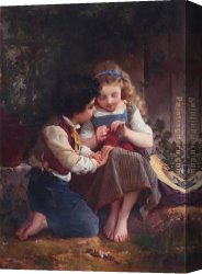 Magic Moments Canvas Paintings - A Special Moment by Emile Munier