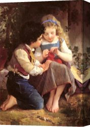 Magic Moments Canvas Paintings - A Special Moment I by Emile Munier