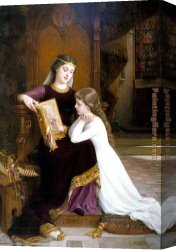 Emile Canvas Paintings - Autrefois by Emile Munier