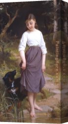 Emile Canvas Paintings - Essai de l'Eau by Emile Munier