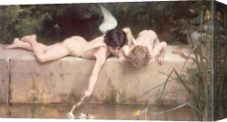 Emile Canvas Paintings - Le Sauvatage by Emile Munier
