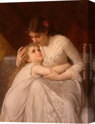 Emile Canvas Paintings - Pardon Mama by Emile Munier
