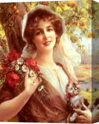 Emile Canvas Paintings - Country Summer by Emile Vernon