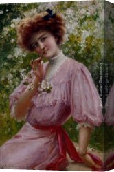 Pretty Canvas Paintings - Pretty In Pink by Emile Vernon