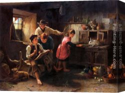 Emilie, Canvas Paintings - The Studio of a Rustic Genius by Emilie Preyer