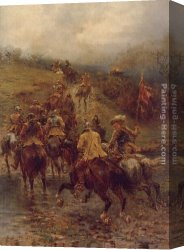 Rescue Canvas Paintings - To The Rescue by Ernest Crofts