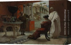 Vendor) Canvas Paintings - The Vendor of Antiquities by Ettore Forti