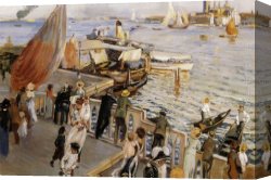 Bacino Canvas Paintings - Bacino di San Marco by Ettore Tito