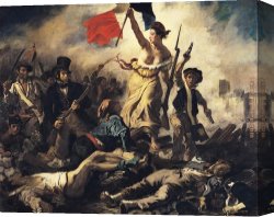 St George And The Dragon, Victory Leading Sketch-model for a Proposed War Memorial Canvas Paintings - Liberty Leading the People by Eugene Delacroix