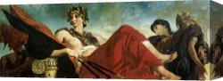 Episode From The Franco-prussian War Canvas Paintings - War by Eugene Delacroix