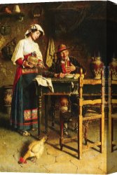 Guest's Canvas Paintings - The Dinner Guest by Eugenio Zampighi