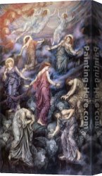 Almost Heaven Canvas Paintings - Kingdom of Heaven by Evelyn de Morgan