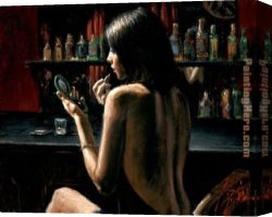 Anna Canvas Paintings - Anna at the Bar by Fabian Perez