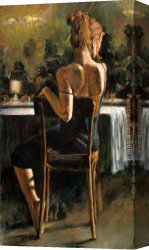 Vague Et La Perle Canvas Paintings - Cynzia at Las Brujas II by Fabian Perez