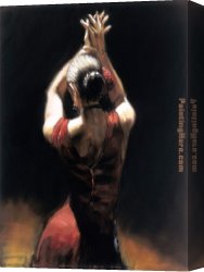 Study for Flamenco Canvas Paintings - Flamenco Dancer by Fabian Perez