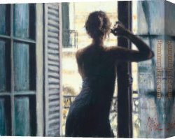 Siesta Canvas Paintings - LETIZIA A LA SIESTA by Fabian Perez