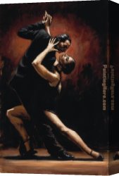 Tango VII Study Canvas Paintings - LOVE OF TANGO by Fabian Perez