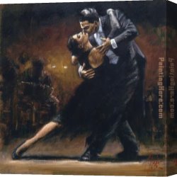 Tango VII Study Canvas Paintings - Study for Tango V by Fabian Perez