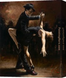 Tango VII Study Canvas Paintings - STUDY FOR TANGO VIII by Fabian Perez