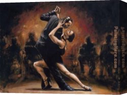 Tango Canvas Paintings - TANGO II by Fabian Perez