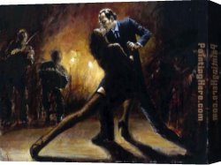 Tango VII Study Canvas Paintings - Tango III by Fabian Perez