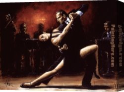 Tango VII Study Canvas Paintings - Tango IV by Fabian Perez