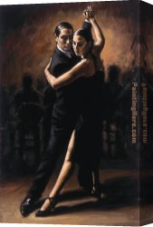 Tango VII Study Canvas Paintings - TANGO VI by Fabian Perez
