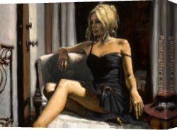 Girl with a Red Hat Canvas Paintings - THE RED HAT by Fabian Perez