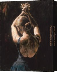 Port of Valencia Canvas Paintings - Valencia by Fabian Perez