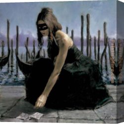 Venice Canvas Paintings - Venice by Fabian Perez