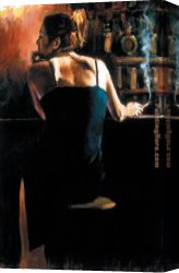 Waiting Canvas Paintings - Waiting for a Drink by Fabian Perez