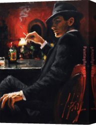 Vague Et La Perle Canvas Paintings - Whiskey at Las Brujas VII by Fabian Perez