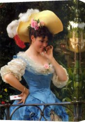 Love Story Canvas Paintings - The Love Letter by Federico Andreotti