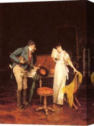 Lessons Canvas Paintings - The Music Lesson by Federico Andreotti